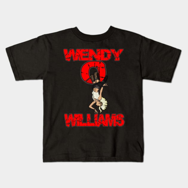 Wendy O Williams Kids T-Shirt by TL Bugg